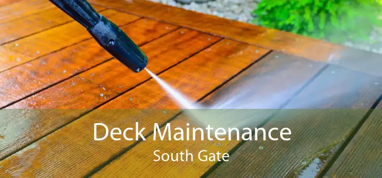 Deck Maintenance South Gate